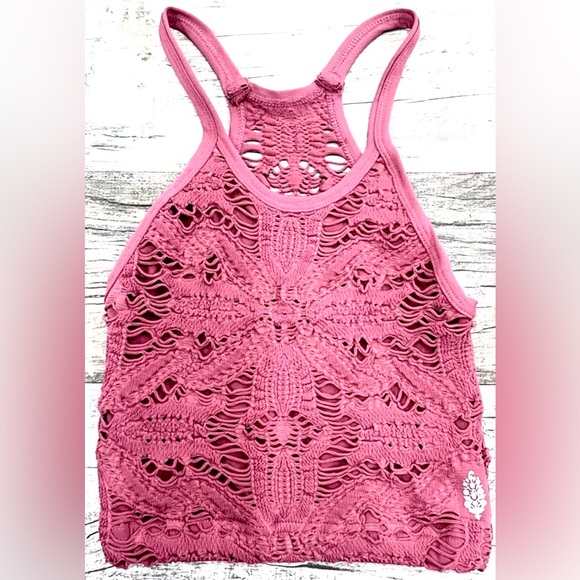 FREE PEOPLE Happiness Runs Floral Crop
Tank in Woodrose - Picture 2 of 4